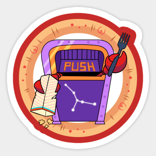 Trash Cancer - Theme Park Zodiac Sticker